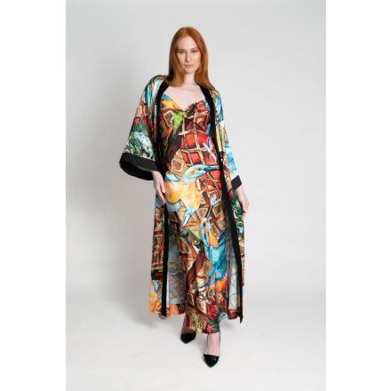 CarolynArt - Kimono – Silk Jégmadarak Black