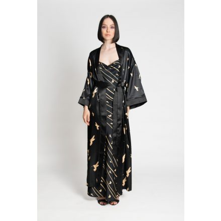 CarolynArt - Kimono – Silk Kolibrik Black 