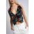 Flora printed velvet vest 