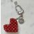 Sweetheart key ring red